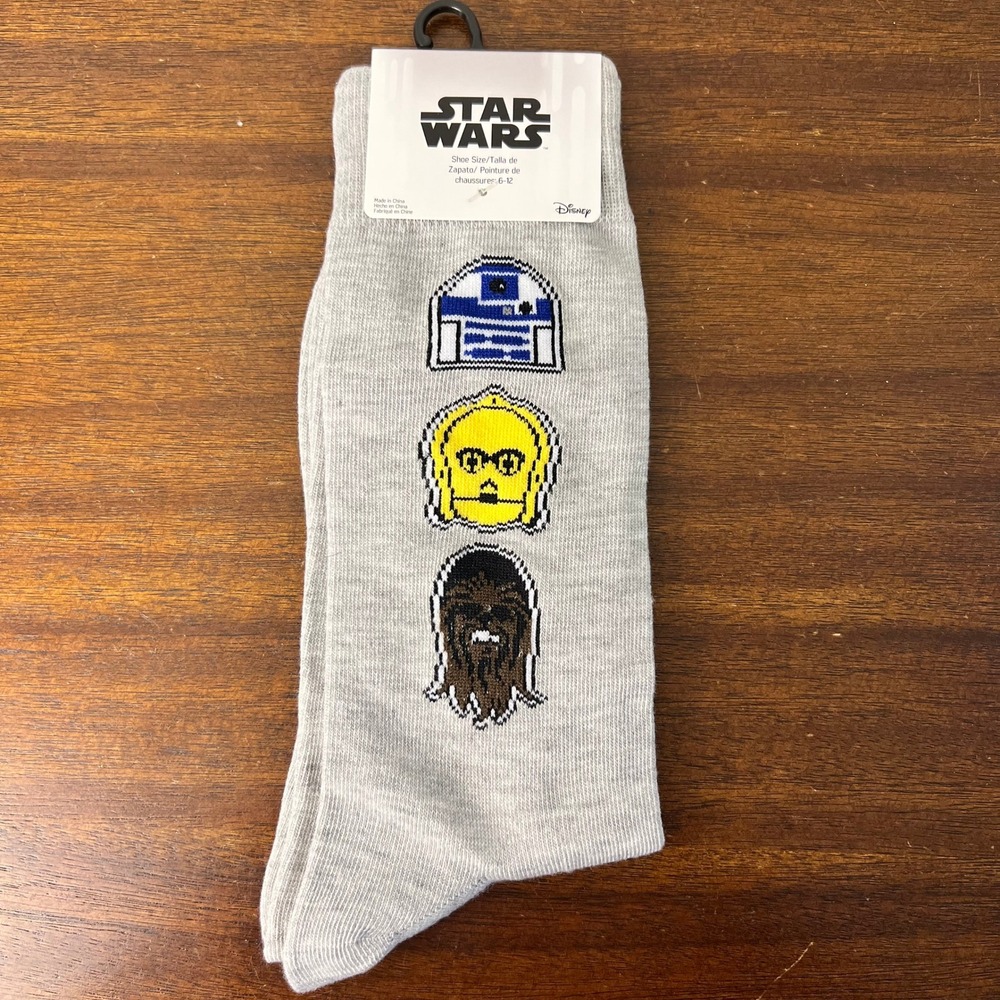 Star Wars Novelty Socks Mens New with Tags Shoe Size 6-12